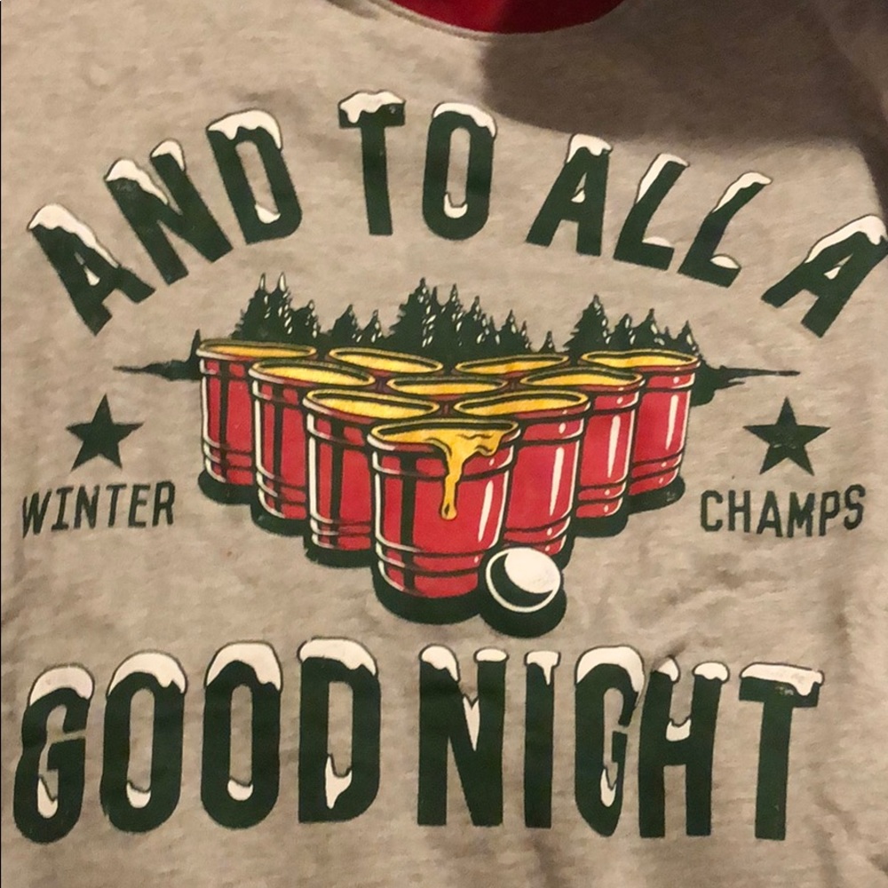 Brand new with tags beer pong crew neck